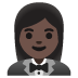 woman in tuxedo, dark skin tone